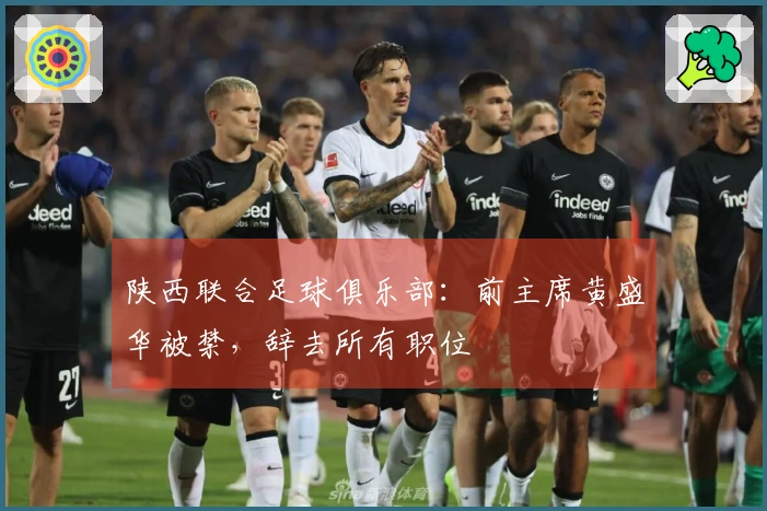 陕西联合足球俱乐部：前主席黄盛华被禁，辞去所有职位